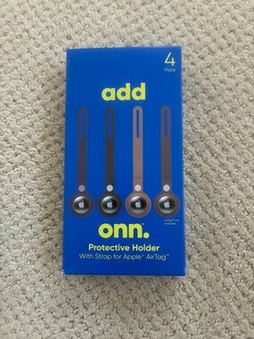 ONN Protective Holder Strap for Apple Air Tag 4 Pack - NEW